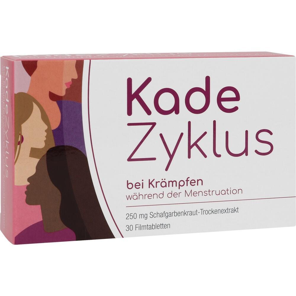 Verpackung einer Tabletten-Packung für Menstruationskrämpfe.