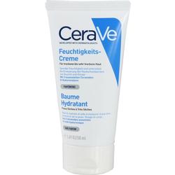 Eine Tube CeraVe Feuchtigkeitscreme für trockene Haut.